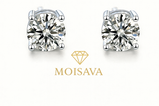 Moissanite Stud Earrings